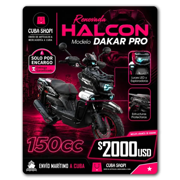 Moto A Combustión HALCON Dakar Pro 150 CC