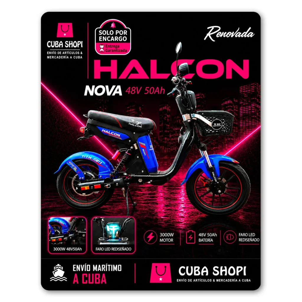 Bicimoto Eléctrica HALCON Nova 48V 50AH