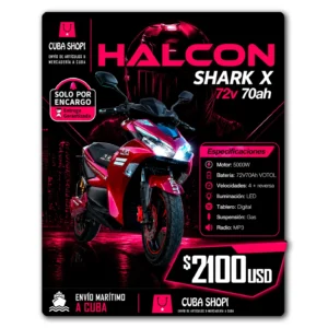 Moto Eléctrica HALCON Shark X 72V70AH