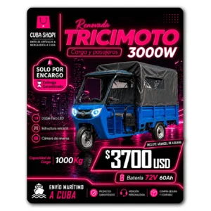 Tricimoto Eléctrica MOUNTAIN 72V60AH