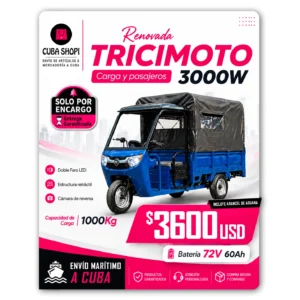 Tricimoto Eléctrica MOUNTAIN 72V60AH