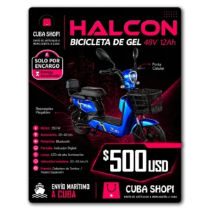Bicicleta Eléctrica de Batería de Gel HALCON 48V12AH