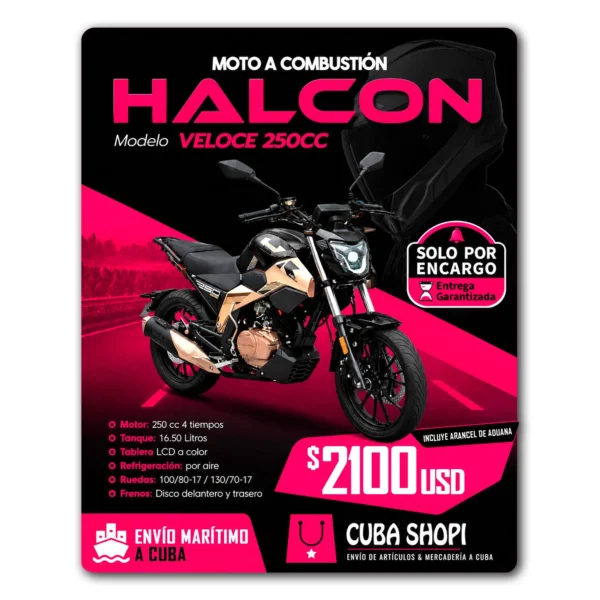 Moto A Combustión HALCON Veloce 250 CC
