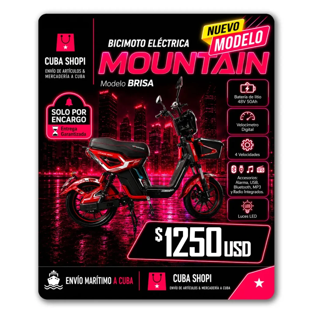 Bicimoto Eléctrica Mountain Brisa 48V 50AH