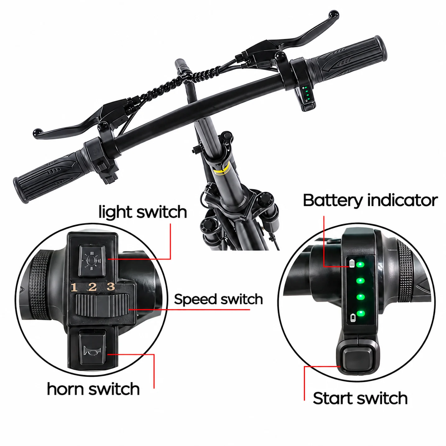 Bicicleta Eléctrica Plegable 48V 10.4AH - Imagen 3