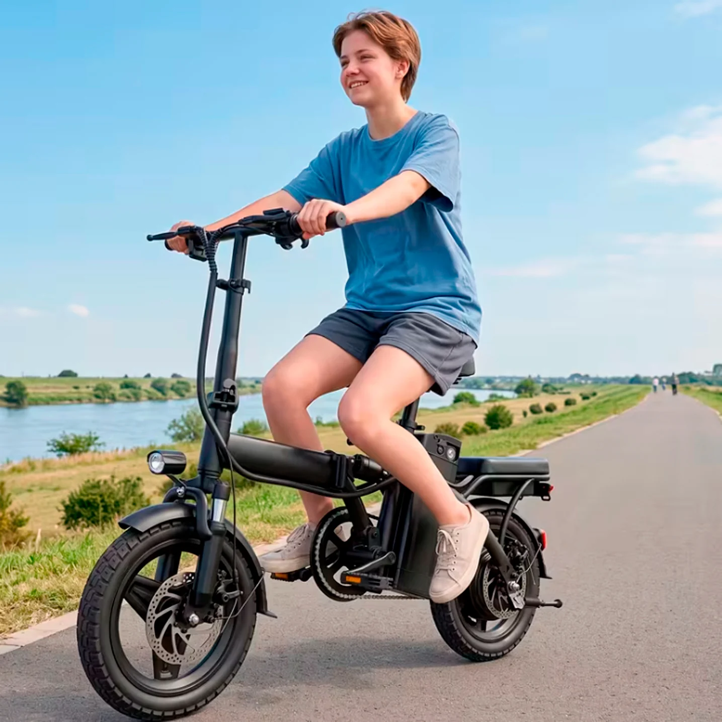 Bicicleta Eléctrica Plegable 48V 10.4AH - Imagen 11