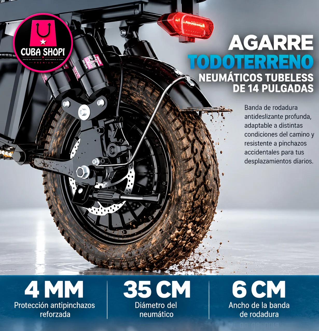Bicicleta Eléctrica Plegable 48V15AH - Imagen 6