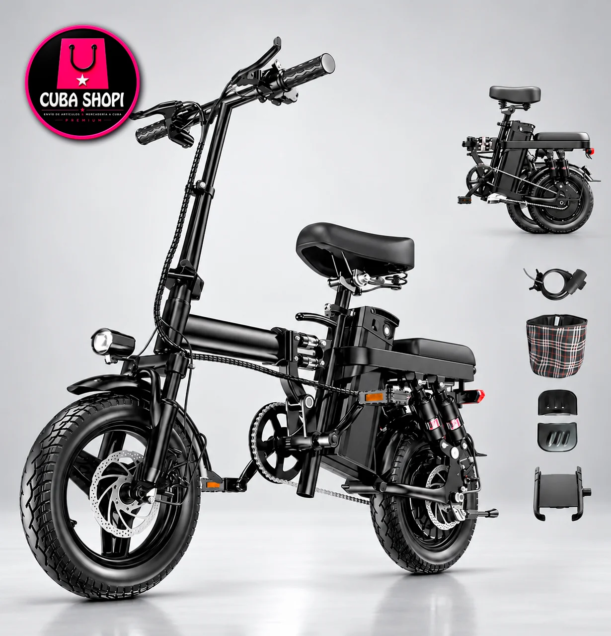 Bicicleta Eléctrica Plegable 48V15AH