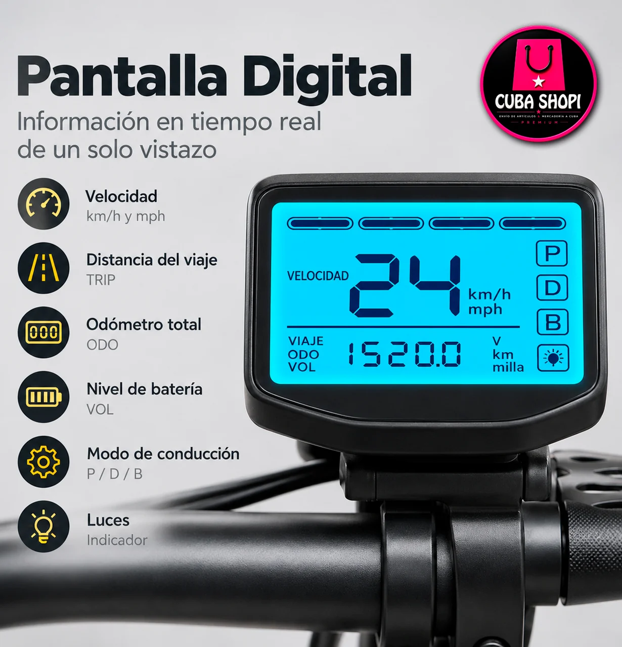 Bicicleta Eléctrica Plegable 48V15AH - Imagen 10