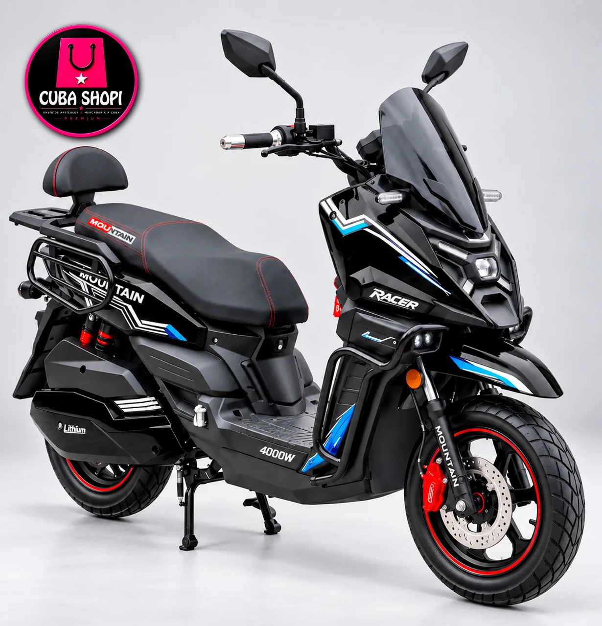 Moto Eléctrica MOUNTAIN Racer 72V70AH