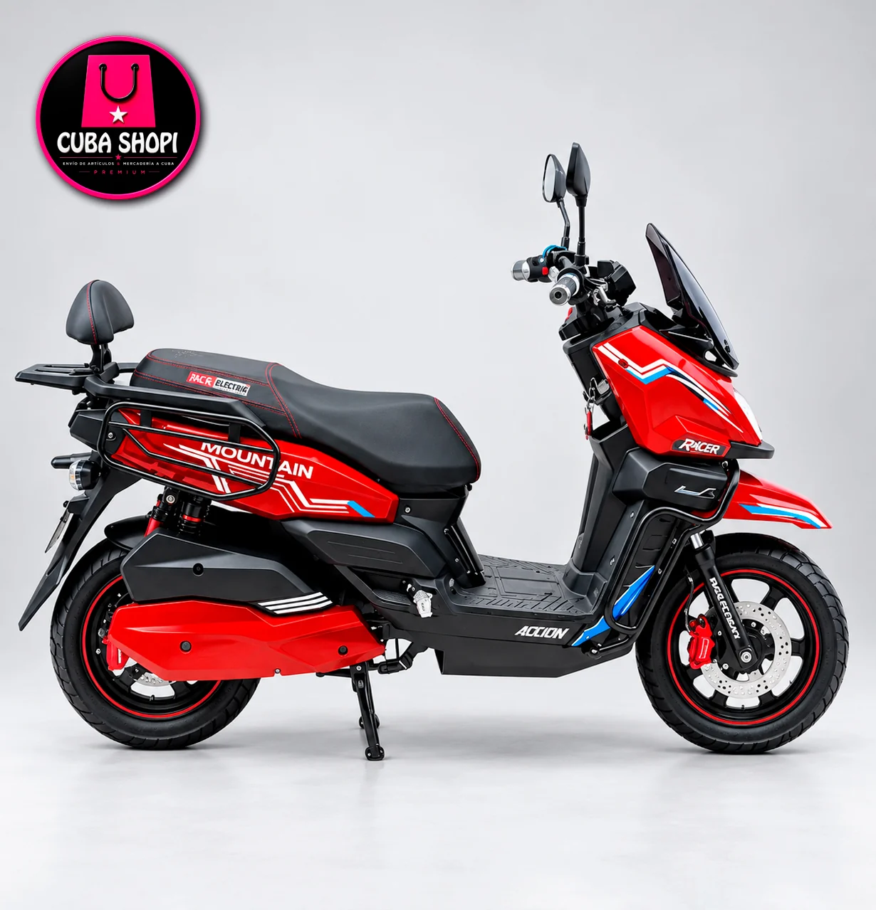 Moto Eléctrica MOUNTAIN Racer 72V70AH - Imagen 4