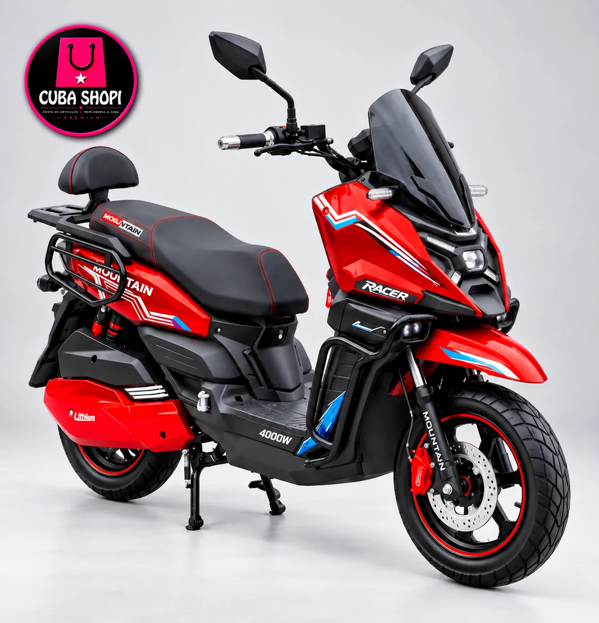 Moto Eléctrica MOUNTAIN Racer 72V70AH - Imagen 2
